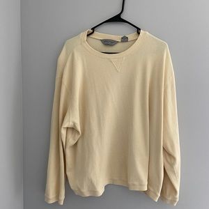 yellow waffle shirt!